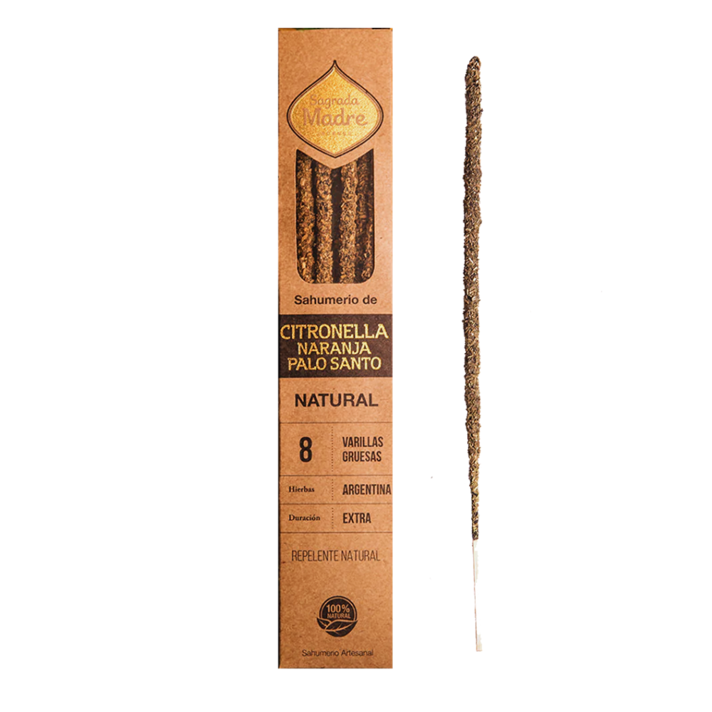 Varilla Incienso Citronella Naranja Palo Santo | Sagrada Madre